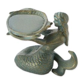 Songbird Valley Cast Iron Mermaid Decorative Dish or Mini Bird Bath