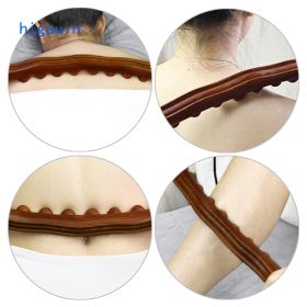 Body Natural Carbonized Wood Scraping Massage Stick Back Massager SPA Therapy Tool Point Treatment Guasha Back Massager