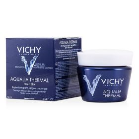 Vichy by Vichy Aqualia Thermal Night Spa Replenishing Anti-Fatigue Cream-Gel (For Sensitive Skin) --75ml/2.54oz