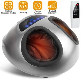 Electric Foot Massager Heat Therapy Kneading Air Compression Machine Intensity Time Setting Foot Pain Relief Massagers